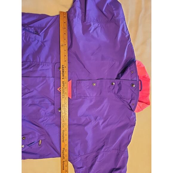 Ossi Skiwear Vintage Men’s XL Ski Jacket Neon Purple Pink + Green - Picture 7 of 8